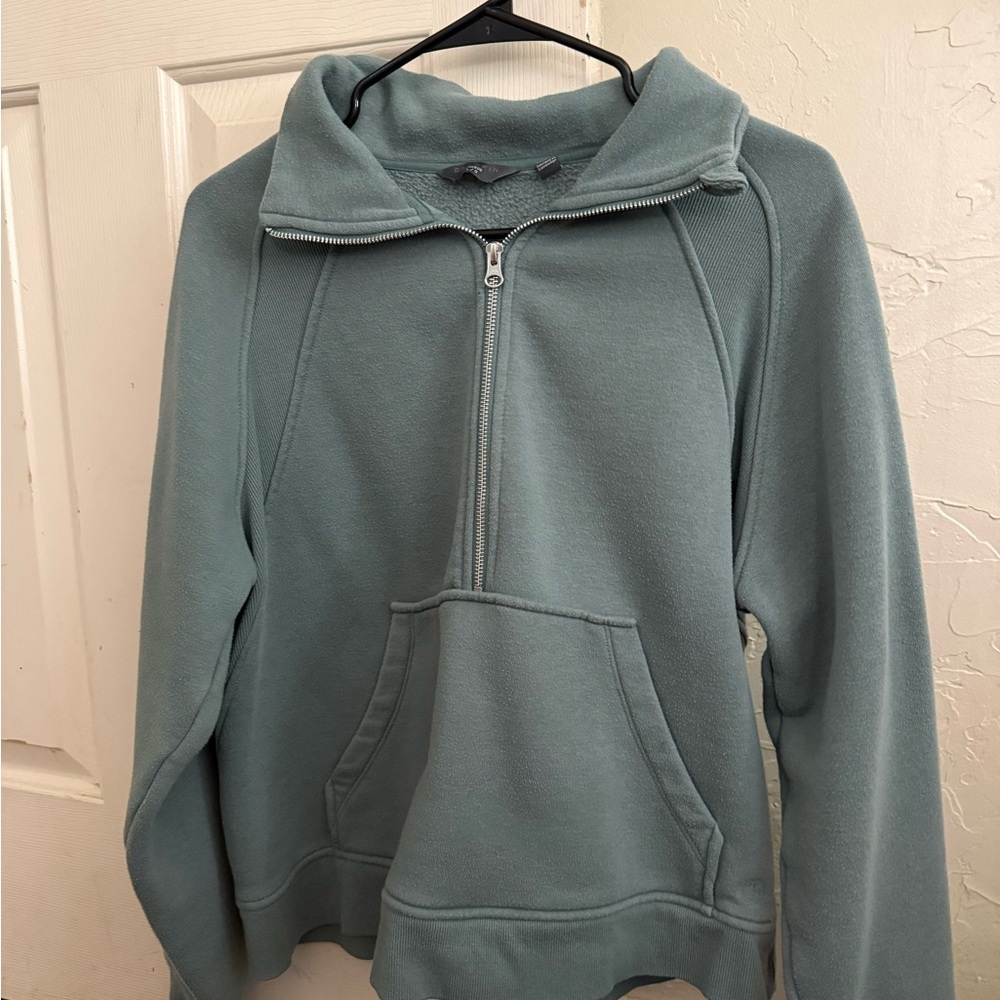 Women's Zip-Up Sweater - Teal